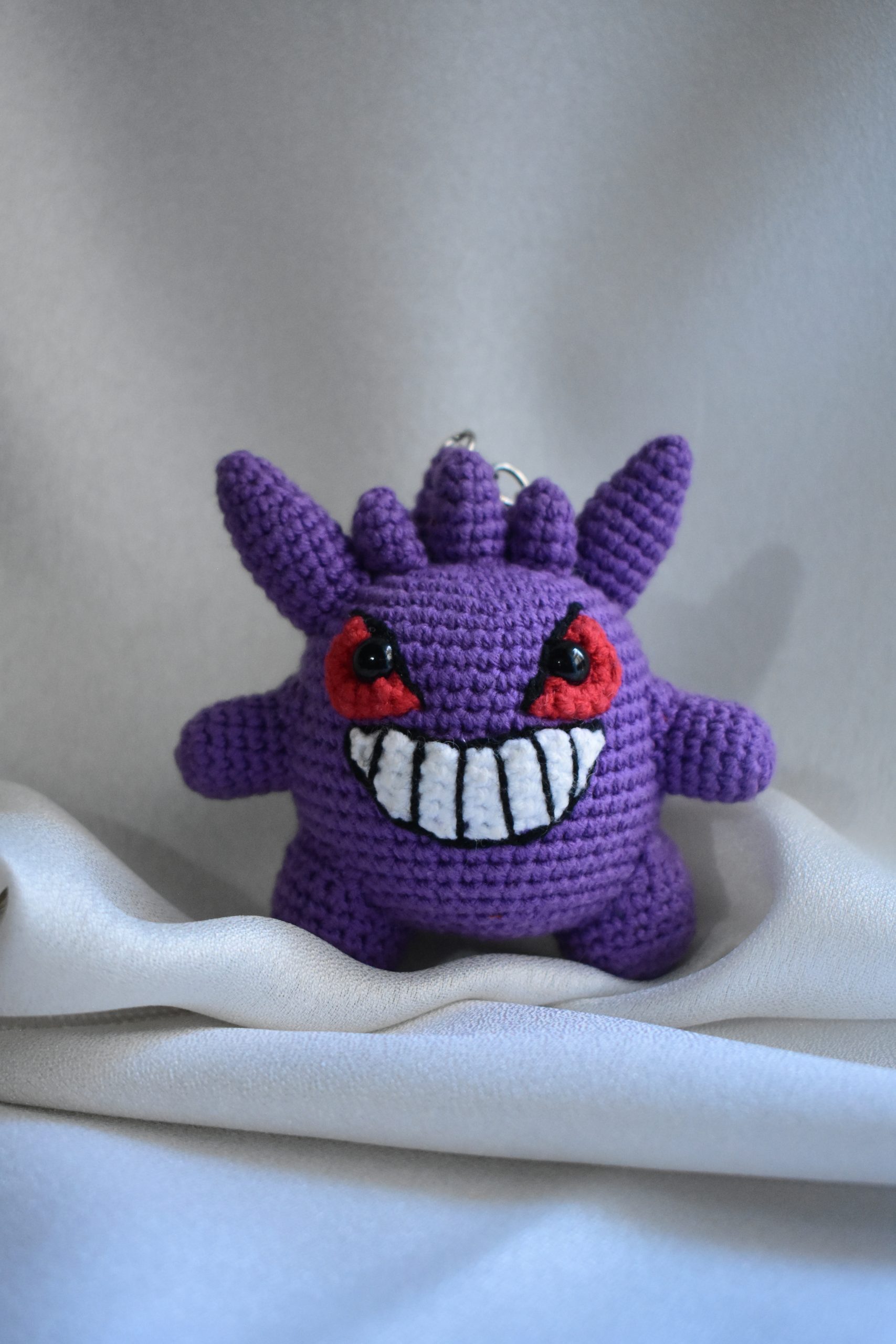 Gengar Amigurumi Keychain